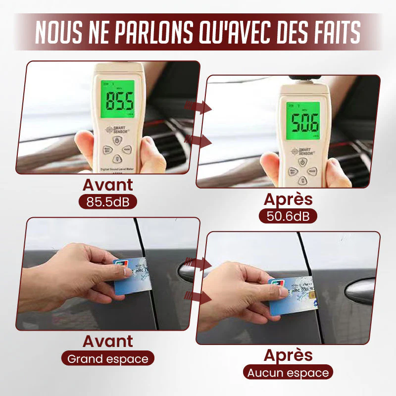 🔥Bande d'Étanchéité en Caoutchouc Anti-Bruit et Anti-Poussière pour Voiture - Image 4