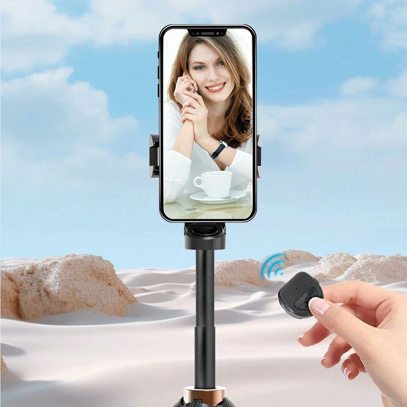 💖⏳Bâton de selfie Bluetooth pliable de poche avec trépied intégré💖 - Image 3