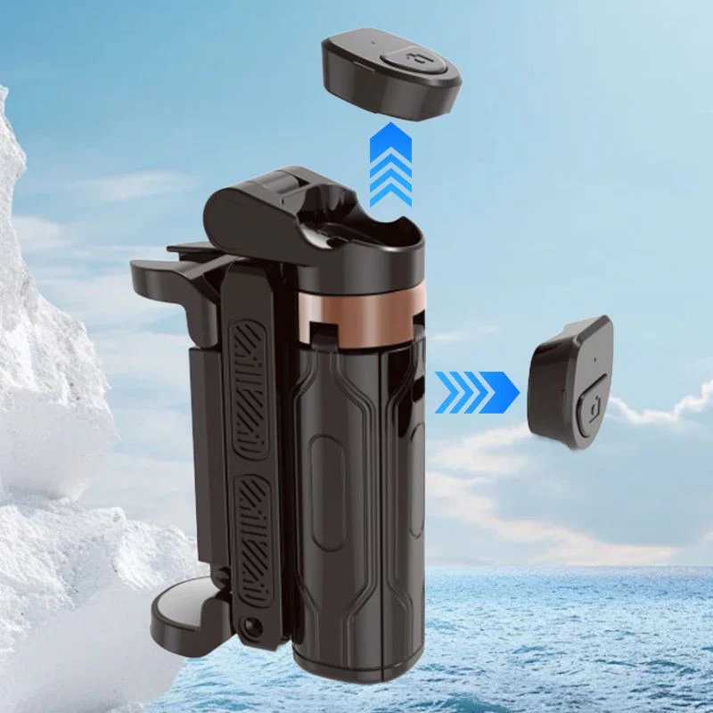 💖⏳Bâton de selfie Bluetooth pliable de poche avec trépied intégré💖 - Image 4