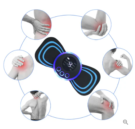 🔥 Offre spéciale limitée dans le temps ! 🎉Masseur Portable avec 8 Modes et Écran LCD - Mini Stimulateur Musculaire pour Soulagement de la Douleur - Image 4
